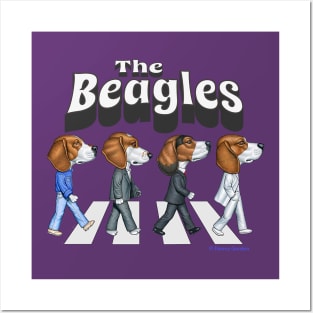 Classic street crossing by Beagles Dogs on a tee The Beagles Posters and Art